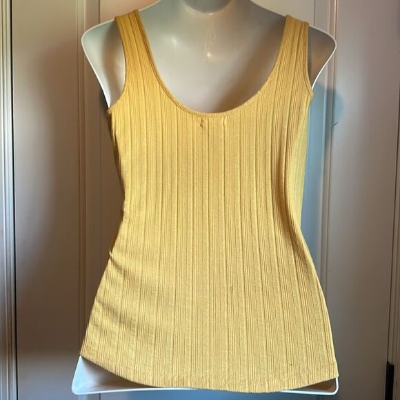 Maurices Mustard Button-Front Ribbed Tank Top - Picture 5 of 7